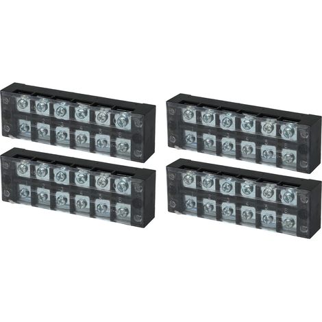 borniers à jonction fixe TB à double rangée pour courant élevé 600 V 45 A 6 positions (4506) (1/5)