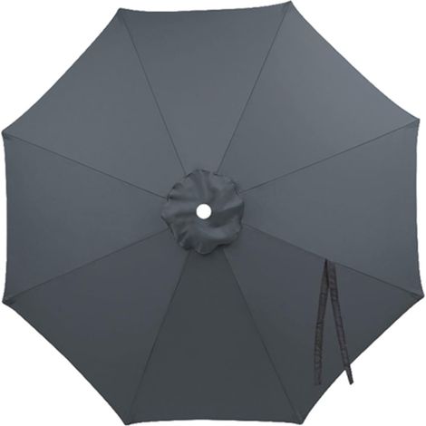 Parapluie Tissu de rechange avec 6/8 baleines, 2.0 m, 2,30 m, 2,5 m, 2,7 m, 3,0 m 3.5m terrasse parasol Housse de rechange, Anti-ultraviolet Toile de rechange pour jardin Piscine (1/5)