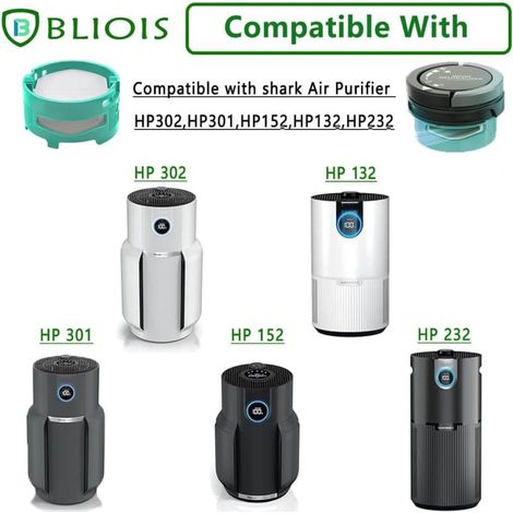 Lot de 6 cartouches de rechange pour neutralisateur d'odeurs Shark AZ3002 HZ3002 Accessoires compatibles avec le neutralisateur d'odeurs et purificateur d'air pour aspirateur Shark HP302 -1541fc3000,  (1/2)