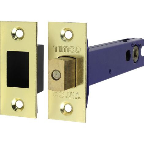 TIMCO Architectural Tubular Deadbolt Electro Brass & Satin Nickel - 128mm
