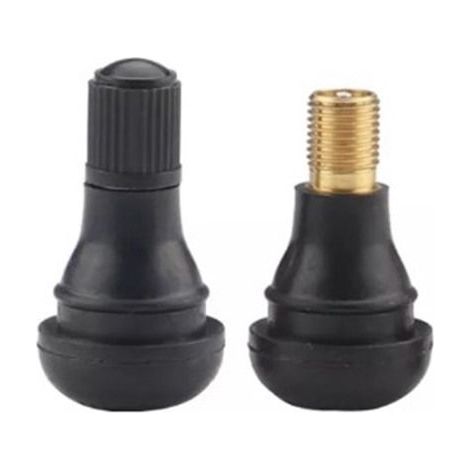 Set di 4 valvole tubeless in gomma universali TR412 con clip per pneumatici auto, accessorio-6654