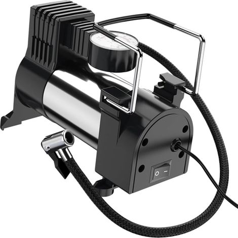 Pompe de Gonflage de Pneu Électrique Portable : Pompe à Air Multifonction pour Véhicule avec Compresseur 12 V pour Petits Véhicules Durables (1/5)