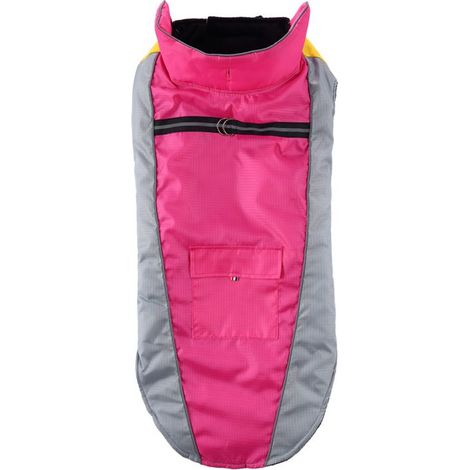 Manteau d'hiver chaud pour chien, veste polaire coupe-vent et imperméable, DZ217 rose (1/5)