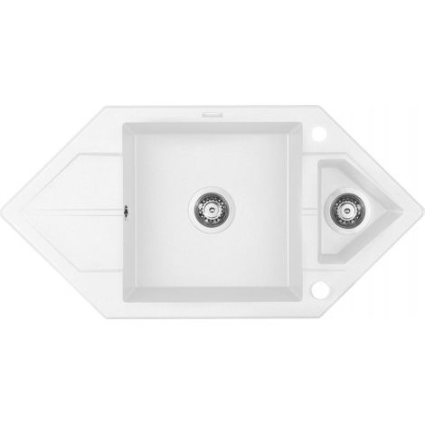 Fregadero de granito de 1,5 senos con escurridor - Space-Saver ZQP A653 5908212063934