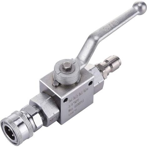 Tool Daily High Pressure Washer Ball Valve Kit, 3/8" Quick Connect for High Pressure Washer Hose, 4500 PSI (1/5)