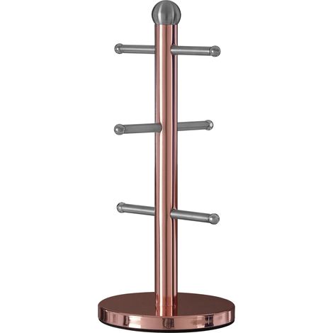Premier Housewares 6 Cup Copper Finish Mug Tree (1/5)