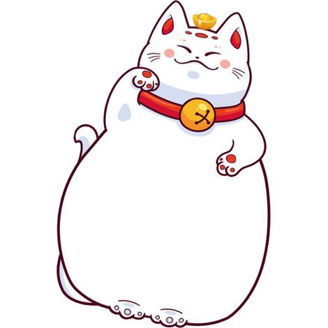 Tableau blanc magnétique pour réfrigérateur, en PVC souple à forte adhérence, en forme mignonne de chat porte-bonheur, avec stylo et gomme (43,2 x 43,4 cm / 17 x 17,1 pouces)