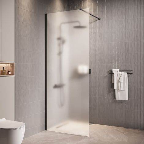 Douche à l’italienne Florida - 90 x 200 cm - Badplaats - Noir -