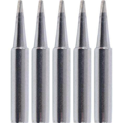 Lot de 5 pointes de fer à souder en cuivre chauffage interne pour station BGA 900MT1.6D, kit de têtes de soudure électrique (1/5)