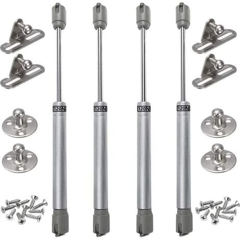 Set of 4 120N gas springs – ABS plastic and zinc alloy – Cabinet door dampers – Easy installation with screwdriver (1/5)