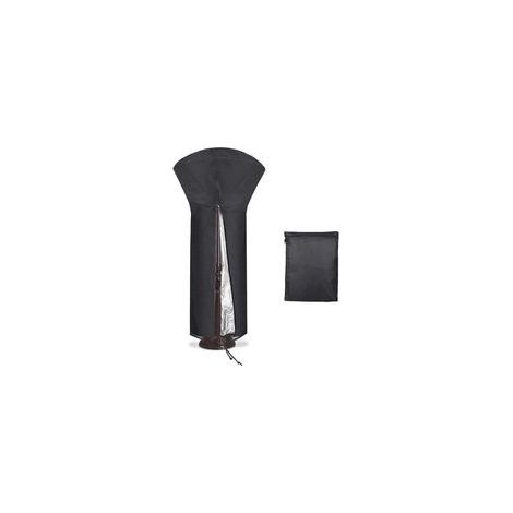 Funda negra para calentador de patio de 226 x 85 x 48 cm.