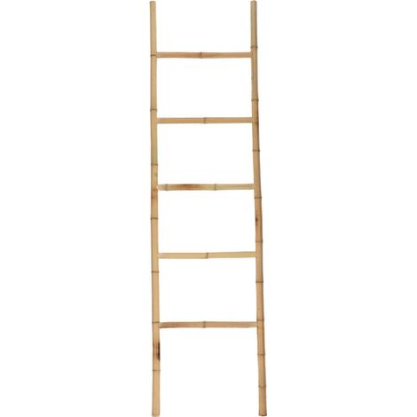 Handtuchleiter mit 5 sprossen aus 100% bambus - bambus - Tendance
