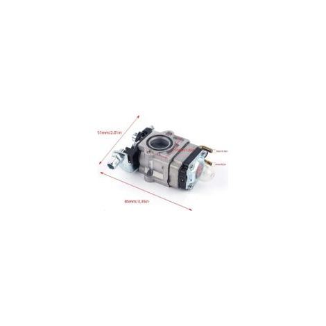 Kit carburateur pour débroussailleuse 52cc, 49cc, 43cc avec tube d'étanchéité, bougie et filtre à carburant
