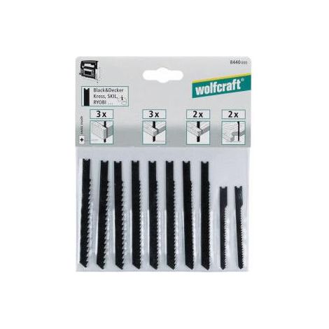 Wolfcraft Stichsägeblätter-Set 8440000 10 Stück Stichsägen