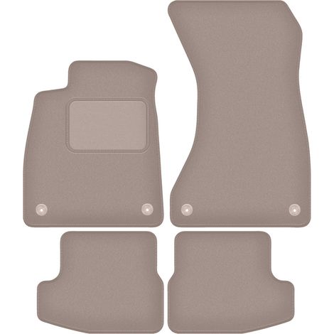 Alfombrillas de terciopelo para Audi A5 F57 Cabrio (2020-2022) beige (1/5)