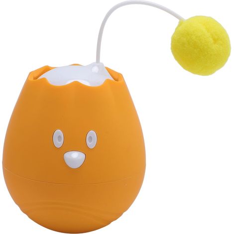 Interactive Cat Ball with Rotation & Auto Stop (Orange) (1/5)