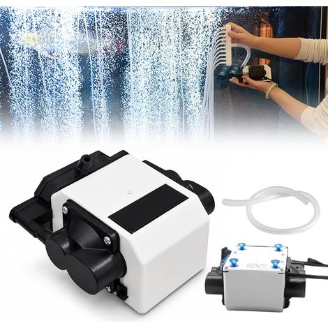 Air Assist Aquarium Air Pump, 55 L/min, Quiet, 25 W, 220 V, Adjustable Oxygen Pump with 6 Outputs, Aluminium Housing, Magnetic Floating Technology, Pump (1/5)