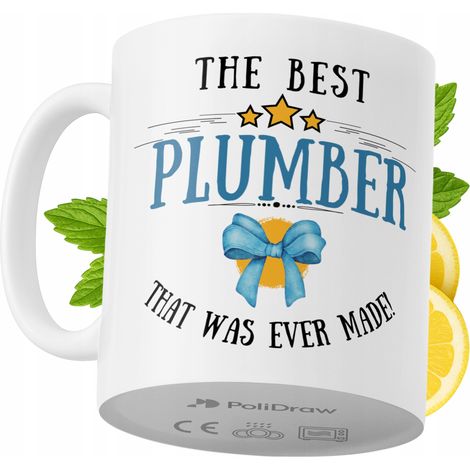 Mug humoristique pour plombier, avec un texte amusant et un design graphique original. Idéal pour les anniversaires, les fêtes et les occasions spéciales. Mug premium pour la maison, le bureau et le t (1/5)