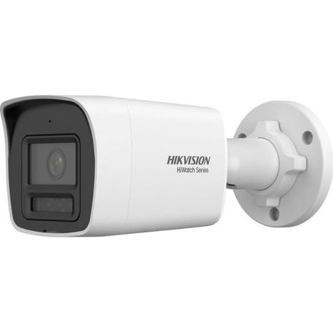 Telecamera IP Bullet 4MP ColorVu 3.0 Audio Sirena Luce Rosso Blu PoE Hikvision HiWatch HWI-B149HAA-LUF/SRB