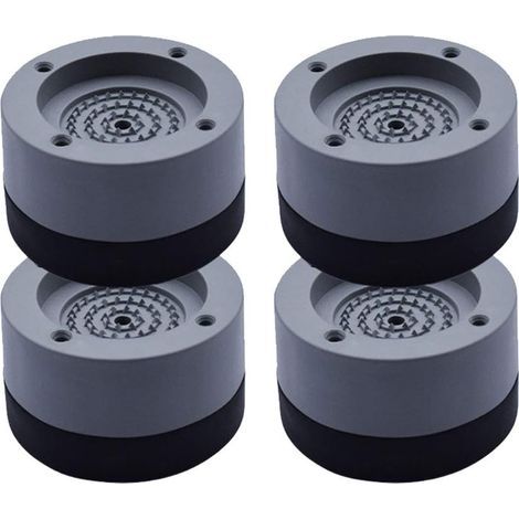 4-Piece Washing Machine Anti-Vibration Foot Pads, Washing Machine Stabilizer Feet Pedestal, Universal Stabilizer Feet Pedestal, Anti-Slip Shock Absorbing Pads (1/5)
