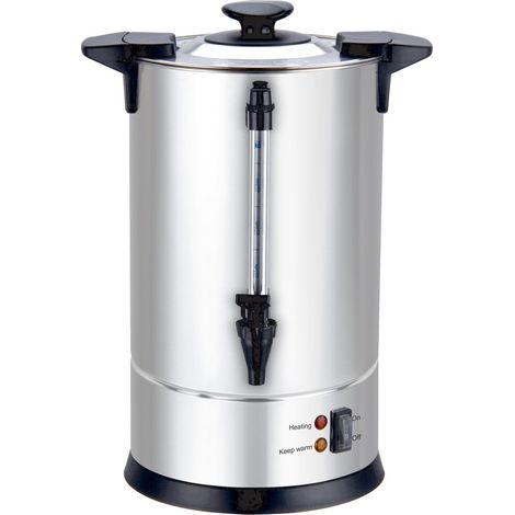 LOUIS TELLIER - Percolatore professionale per caffè, capacità 6,3 l, 50 tazze, in acciaio inox, filtro in acciaio inox, rubinetto antigoccia (1/4)