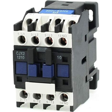 CJX2-1210 220V 25A 50/60HZ Coil Motor AC Contactor 3 Poles Normally Open (1/5)