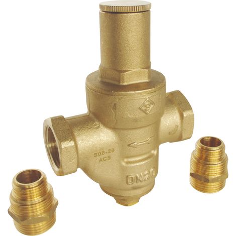 Régulateur de pression à membrane FF 3/4" et raccords multifiletés M1/2" ou 3/4 (1/3)
