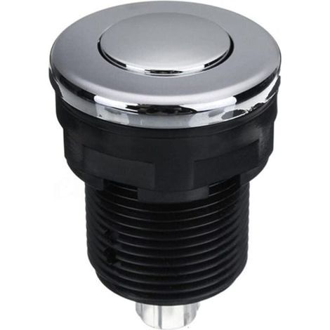 Interruptor neumático de botón pulsador para bañera, spa, eliminación de residuos, desagüe, negro, 34 mm, negro (1/3)