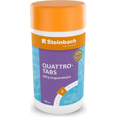 Steinbach Poolpflege Quattrotabs Tabs 1 kg Tabletten, TCCA Multi 85%