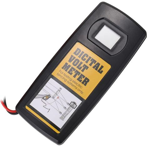 Tester digitale per recinzioni da 9,9 kV per casa, giardino, bestiame, recinzioni elettriche, voltmetro, schermo LCD con retroilluminazione (1/4)