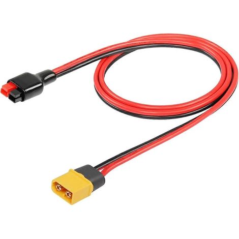 Câble adaptateur Anderson 30a vers XT60, câble d'extension pour porte-avions, câble de charge pour batterie de stockage d'énergie mobile (1/5)