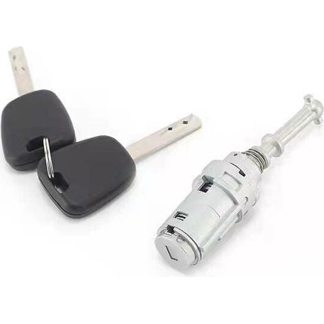 KIT Serrure + Barillet pour Porte Avant Gauche Citroen C2 C3 C3 PLURIEL + 2 clés (1/5)