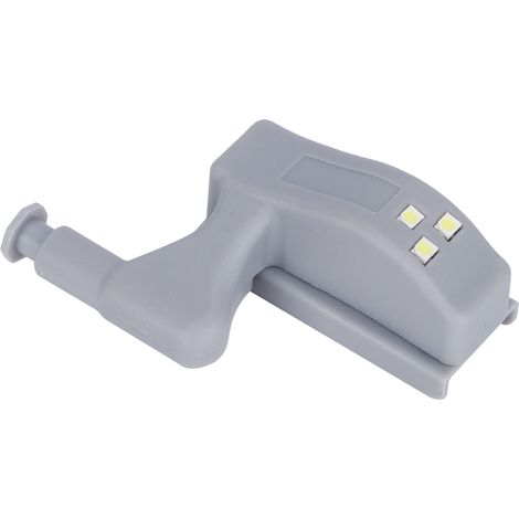 Juego de luces LED con sensor, luces con sensor para bisagras de armarios, roperos, cómodas, lámparas de inducción, luz blanca, juego de 10, ABS, 7 x 2 x 2,6 cm (1/5)