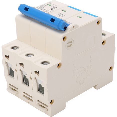 Disjoncteur miniature triphasé pour montage sur rail DIN, protection contre les surcharges, 400 V CA, 50 Hz, 63 A (1/5)