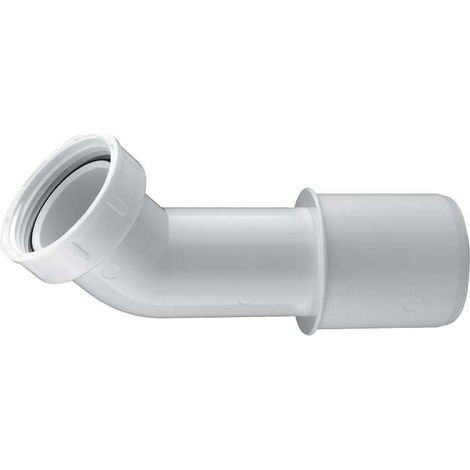 "CURVA PER SIFONE VASCA A 45° CON TERMINALE 1""""1/2 x Ø40-50"