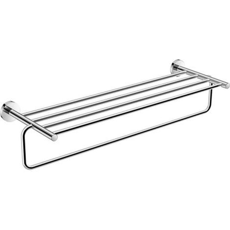 Jika Basic - Portasciugamani con asta appendiabiti, 630 mm, cromato H3813A60040001 (1/2)