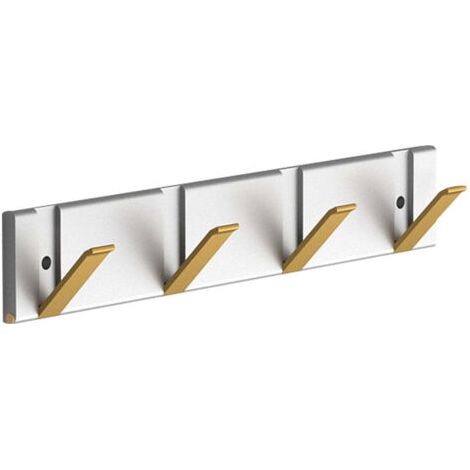 Cintre pliable, aluminium, avec 4 crochets, or/argent (1/5)
