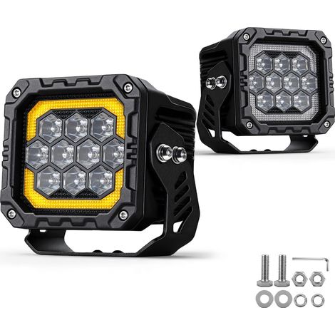 ECE-geprüfte 12V/24V LED-Arbeitsleuchte, Rückfahrscheinwerfer für Traktoren, Bagger, LKWs, wasserdichter Zusatzscheinwerfer IP68, Beleuchtung für Landwirtschaft und Baustellen