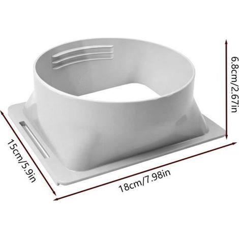 1 Abluftschlauchadapter, lösbare Verbindung, hochfestes Material, für tragbare Fensterklimaanlagen (1/5)