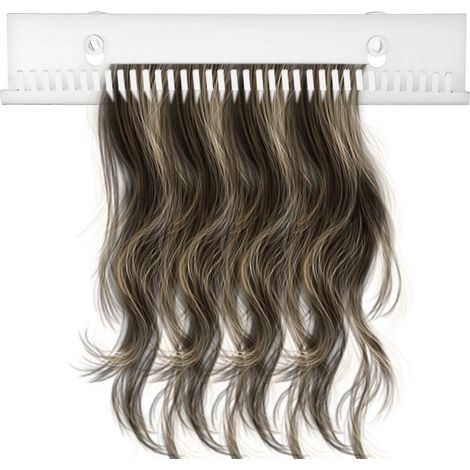 Présentoir mural pour extensions de cheveux sans perçage, organisateur et support de coiffure (1/3)