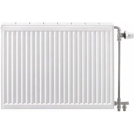 Stelrad – Radiateur panneau type 22 500x800mm 1195W – Acier blanc RAL9016 – Grille supérieure et joues latérales – Pression max 10 bar - 1196watt (1/5)