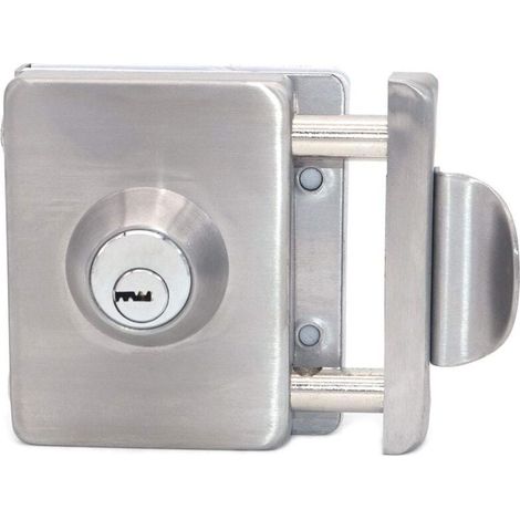 Serrure pour porte en verre double , acier inoxydable,crochets de porte ouverts sans cadre pour un verre d'une épaisseur de 10 à 12mm-LIAIKI (1/5)