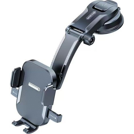 Support de téléphone pour tableau de bord, ventouse puissante + bras flexible réglable à 360°, fixation pour téléphone de voiture, stabilité optimale pour différents modèles de téléphones. (1/5)