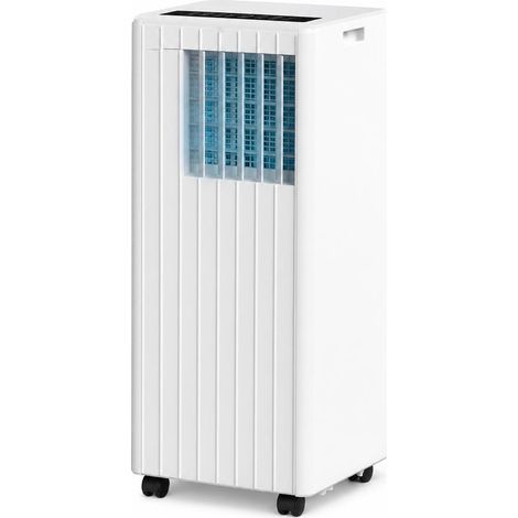 Energy Efficient 7000 BTU Portable Air Conditioner – 5-in-1 Cooling, Fan, Dehumidifier, Sleep & Quiet Modes, 2 Fan Speeds, Digital Display, 24H Timer, Remote Control, Window Kit – For Rooms Up to 300