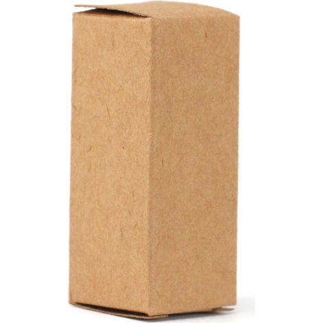 Boîte pour bouteille d'huile essentielle de 10 ml - Marron- Vendu par 1 (1/4)