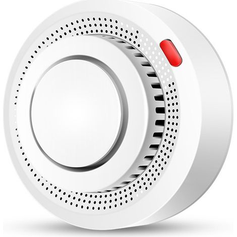 Détecteur de fumée Intelligent, Alarme Incendie, Alarme de fumée avec capteur photoélectrique avancé, Surveillance à Distance Via app avec Batterie de 10 Ans de durée de Vie, Alarme de 85 DB. 1PCS