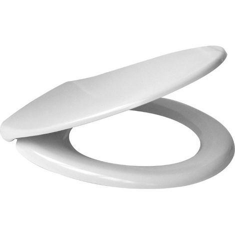 Abattant WC universel charnières en acier blanc  Tecom