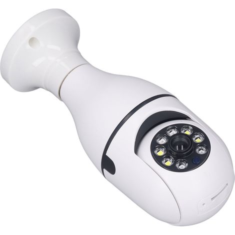 Caméra ampoule sans fil avec suivi automatique à 360°, enregistrement, communication bidirectionnelle, vision nocturne, Wi-Fi, 110-220 V (1/5)