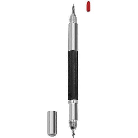 Stylo traceur à double pointe en acier tungstène pour céramique et verre (1/5)