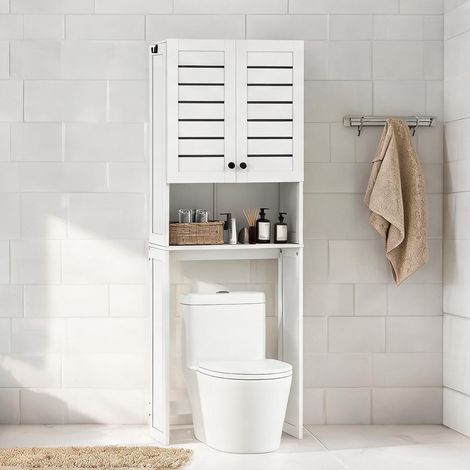 Meuble de salle de bain blanc en MDF 67 x 31,5 x 190 cm (1/5)
